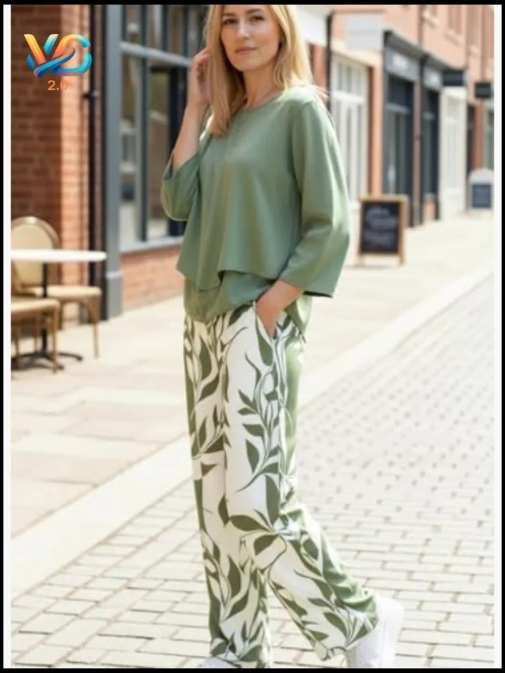 Lounge Set 3/4 Sleeve Wide Leg Pants Matching Tracksuit Travel Jogger Outfits